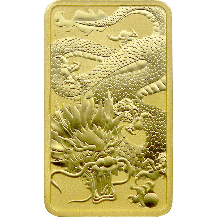 Zlatá investičná minca Rectangular Dragon 1 Oz 2022