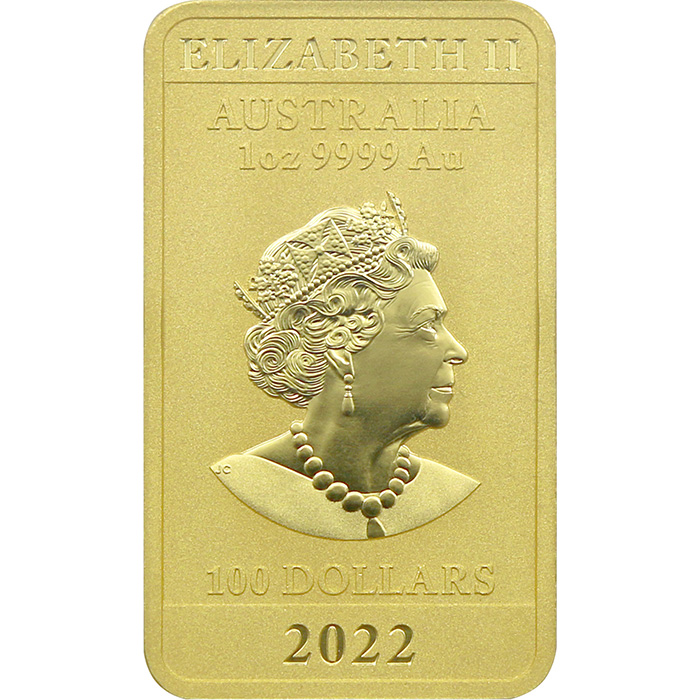 Zlatá investičná minca Rectangular Dragon 1 Oz 2022