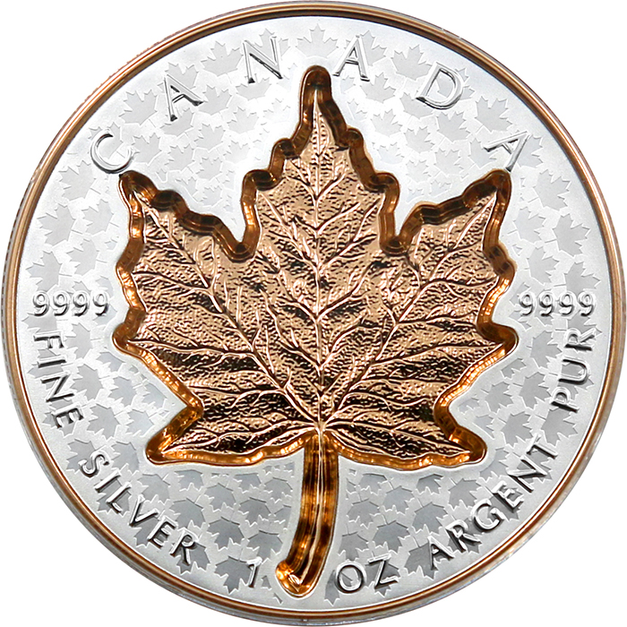 Přední strana Strieborná minca Maple Leaf 1 Oz - Super Incuse 2022 Proof