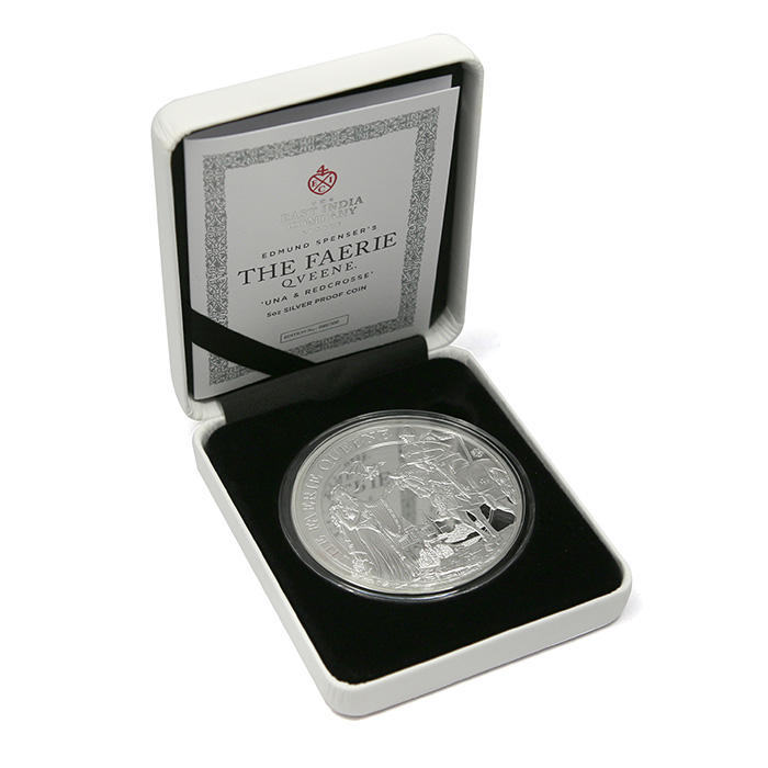 Stříbrná mince 5 Oz The Faerie Queene - Una & Redcrosse 2022 Proof
