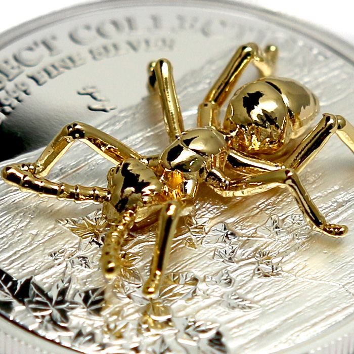 Sada stříbrných mincí Golden Insects Collection - 3D hmyz 2022 Proof