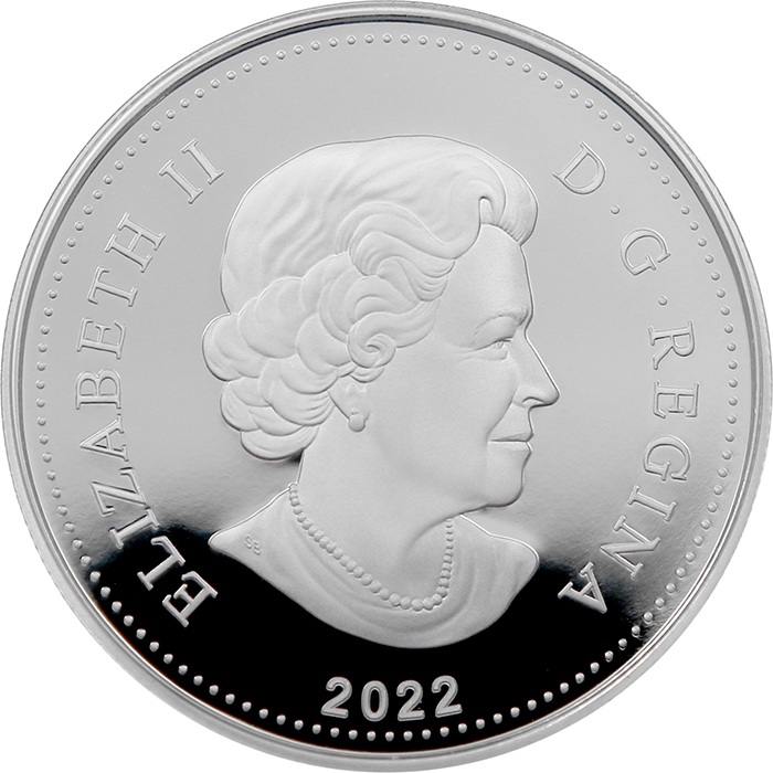 Strieborná minca Kanadský Dolár Platinové výročie vlády Kráľovnej Alžbety II. 2022 Proof