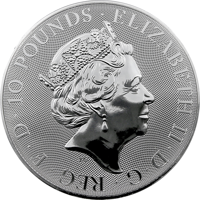 Stříbrná investiční mince Royal Arms 10 Oz 2022