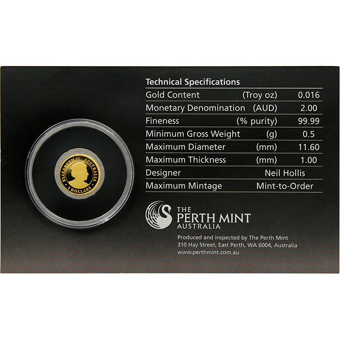 Zlatá investiční mince Kangaroo Klokan 0,5g Miniatura 2022