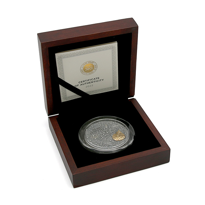Stříbrná mince Přírodní architekti - Pilní mravenci 2 Oz 2022 Antique Standard