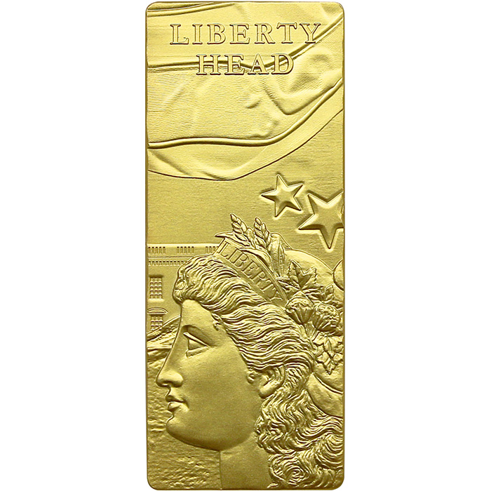 Sada čtyř stříbrných pozlacených mincí Lady Liberty 2022