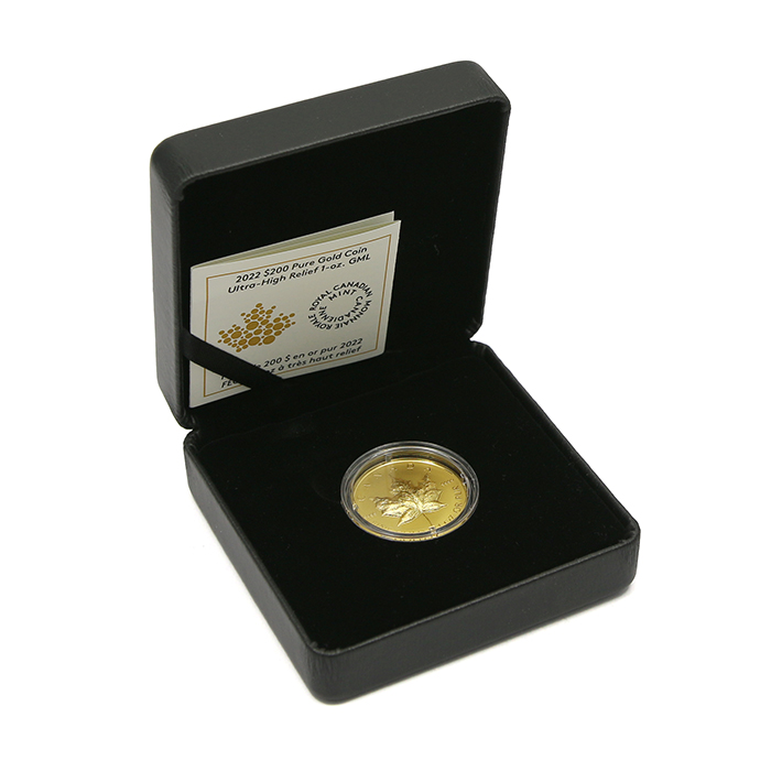 Zlatá mince Maple Leaf 1 Oz Ultra high relief 2022 Proof