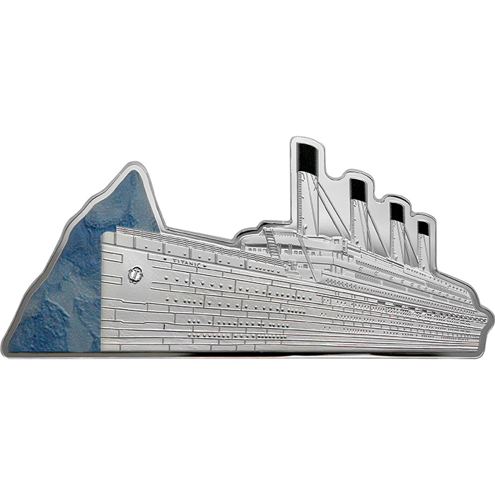Stříbrná mince 5 Oz 110. výročí Titanicu 2022