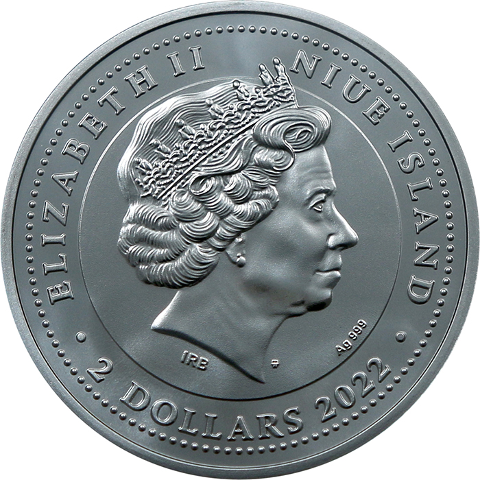 Strieborná kolorovaná minca Lochneska Nessie 2022 Proof