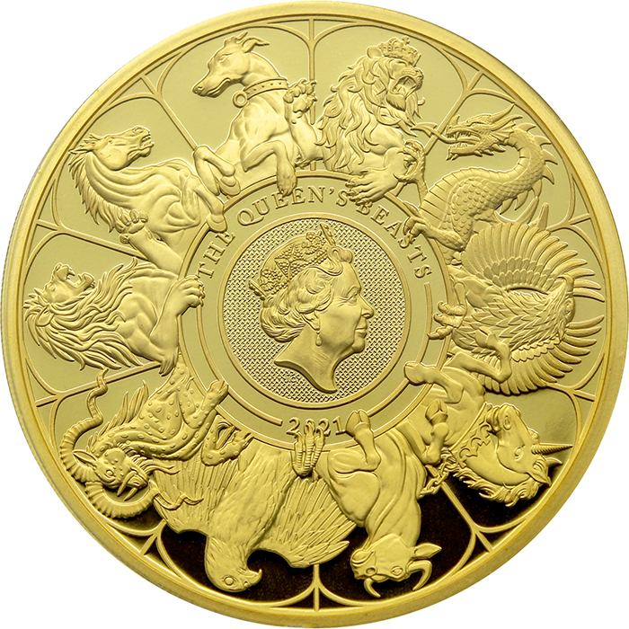 Zlatá mince 10 Oz The Queen's Beasts 2021 Proof