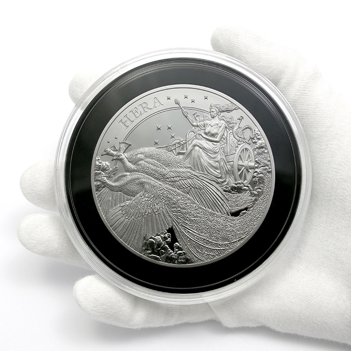 Stříbrná mince Bohyně - Hera 10 Oz 2022 Proof