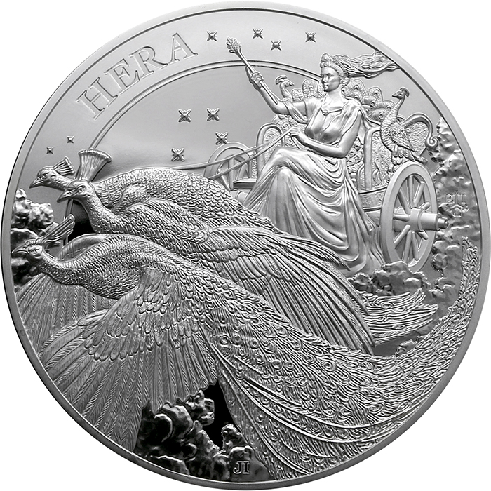 Stříbrná mince Bohyně - Hera 10 Oz 2022 Proof