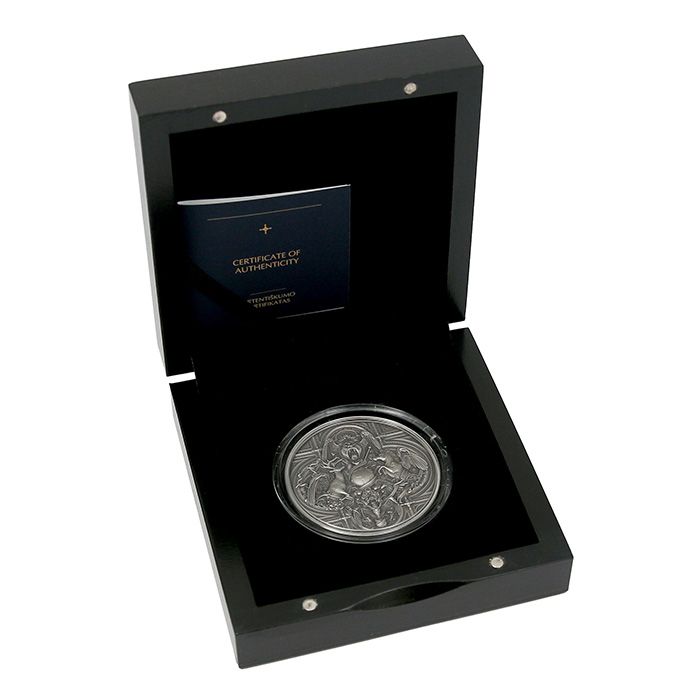 Stříbrná mince Divoká scenérie 2 Oz 2022 Antique Standard