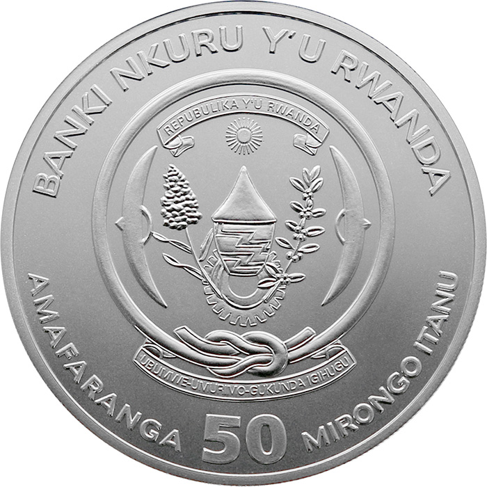 Strieborná investičná minca Rok Zajaca Rwanda 1 Oz 2023