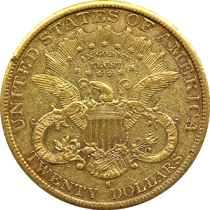 Zlatá mince American Double Eagle Liberty Head 1881