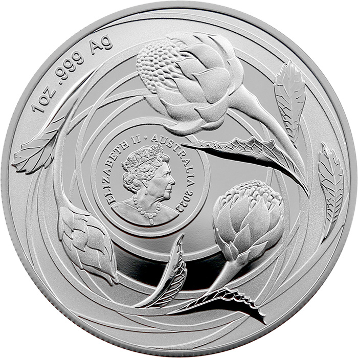 Stříbrná investiční mince Wildflowers of Australia - Waratah 1 Oz 2022