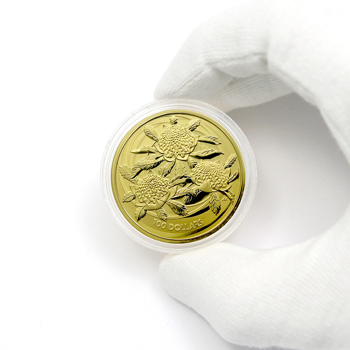 Zlatá investičná minca Wildflowers of Australia - Waratah 1 Oz 2022