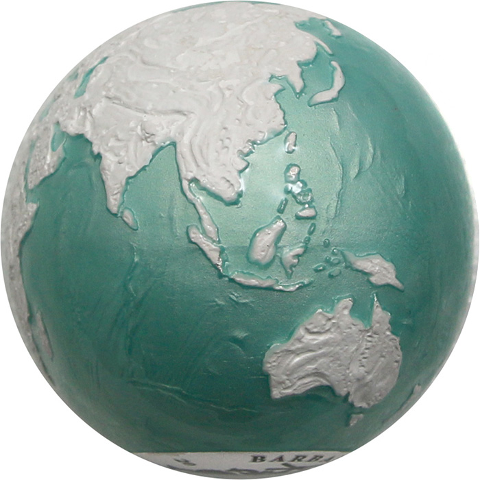 Strieborná minca 3 Oz The Blue Marble - Zmrznutá planéta Zem 2023