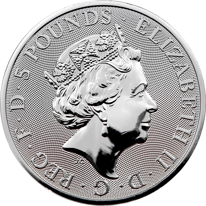Strieborná investičná minca The Royal Tudor Beasts - The Yale 2 Oz 2023