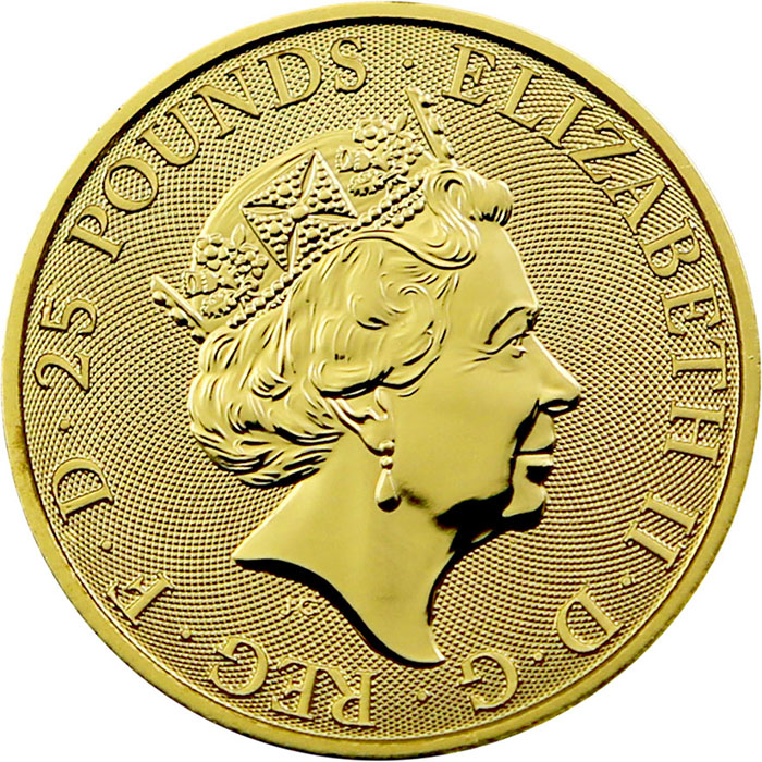 Zlatá investičná minca The Royal Tudor Beasts - The Yale of Beaufort 1/4 Oz 2023
