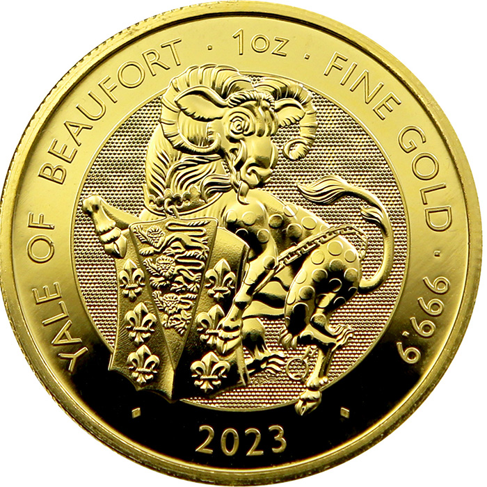 Zlatá investiční mince The Royal Tudor Beasts - The Yale 1 Oz 2023