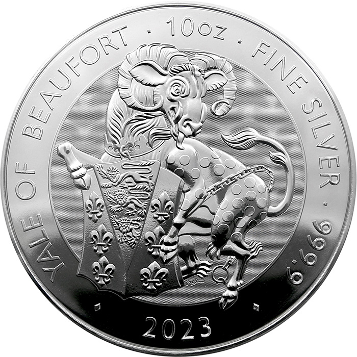 Stříbrná investiční mince The Royal Tudor Beasts - The Yale 10 Oz 2023