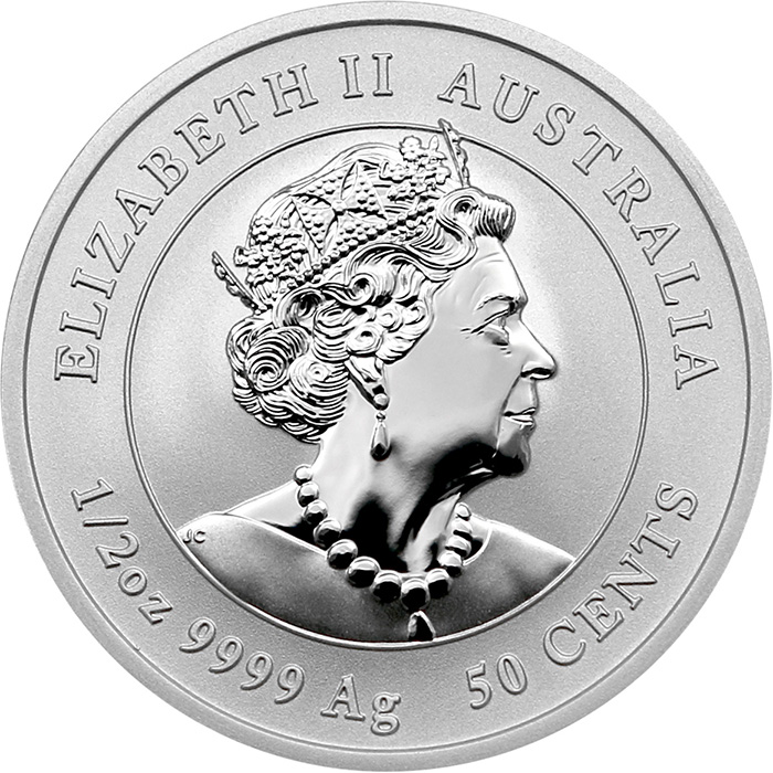 Stříbrná investiční mince Year of the Rabbit Rok Králíka Lunární 1/2 Oz 2023