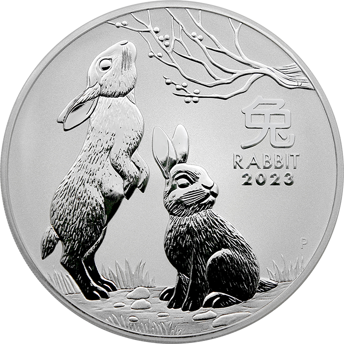 Strieborná investičná minca Year of the Rabbit Rok Králika Lunárny 1 Kg 2023