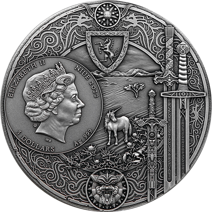 Strieborná minca Zaklínač - Čas opovrhnutia 2 Oz High Relief 2022 Antique Štandard