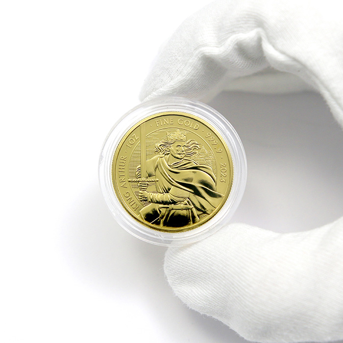 Zlatá investičná minca Mýty a legendy - Kráľ Artuš 1 Oz 2023