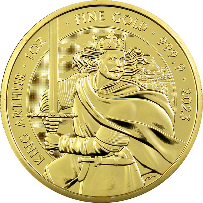 Zlatá investiční mince Mýty a legendy - Král Artuš 1 Oz 2023