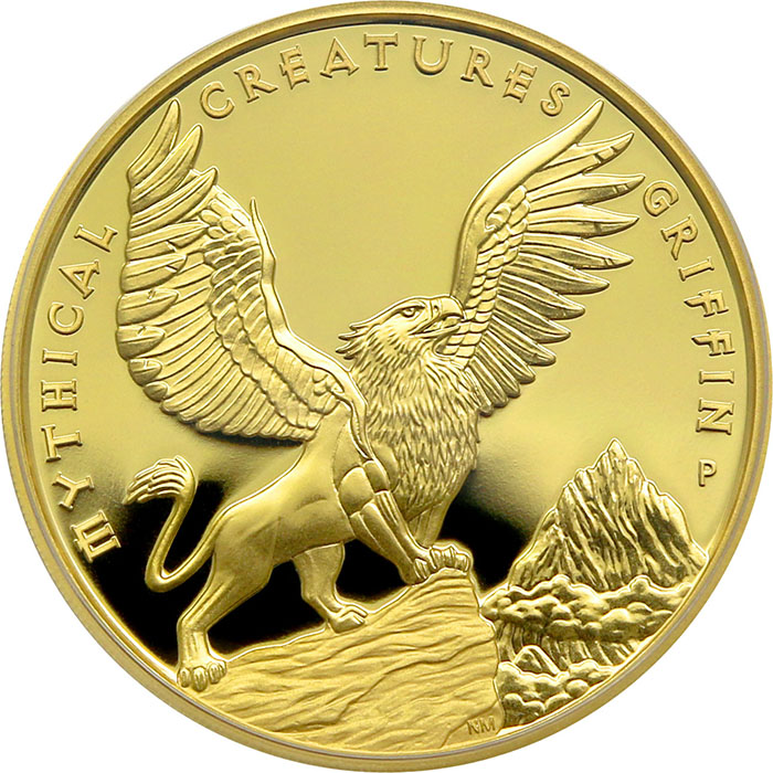 Zlatá minca 5 Oz Mythical Creatures - Griffin 2022 Proof