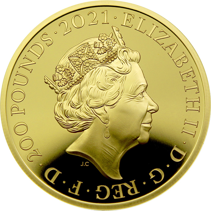 Zlatá minca 2 Oz William Wyon - Gotická koruna 2021 Proof