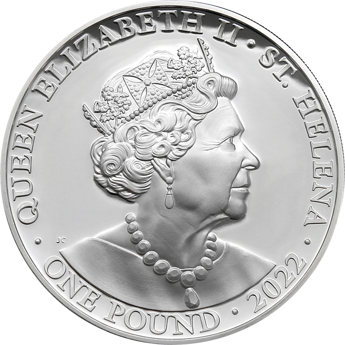 Strieborná pozlátená minca Cnosti kráľovnej - Odvaha 1 Oz 2022 Proof
