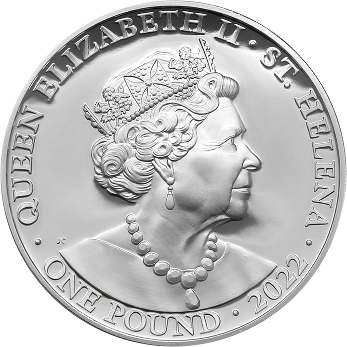 Stříbrná pozlacená mince Ctnosti královny - Stálost 1 Oz 2022 Proof
