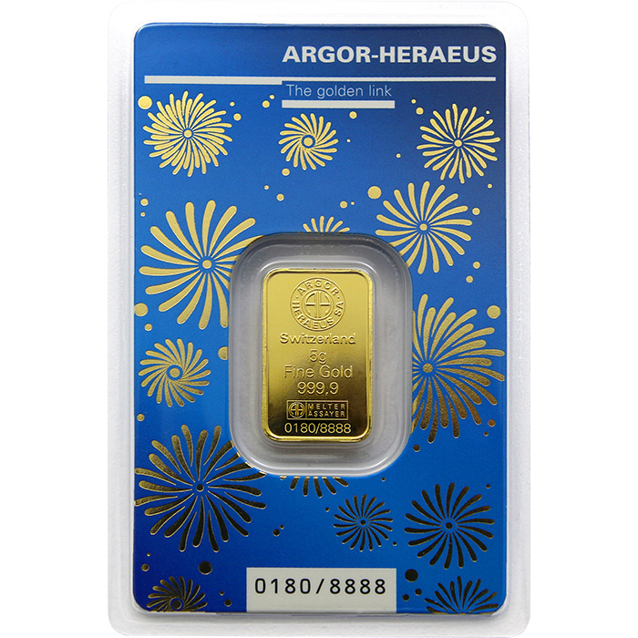 5g Argor Heraeus Limited edition - Rok králika 2023 investičná zlatá tehlička