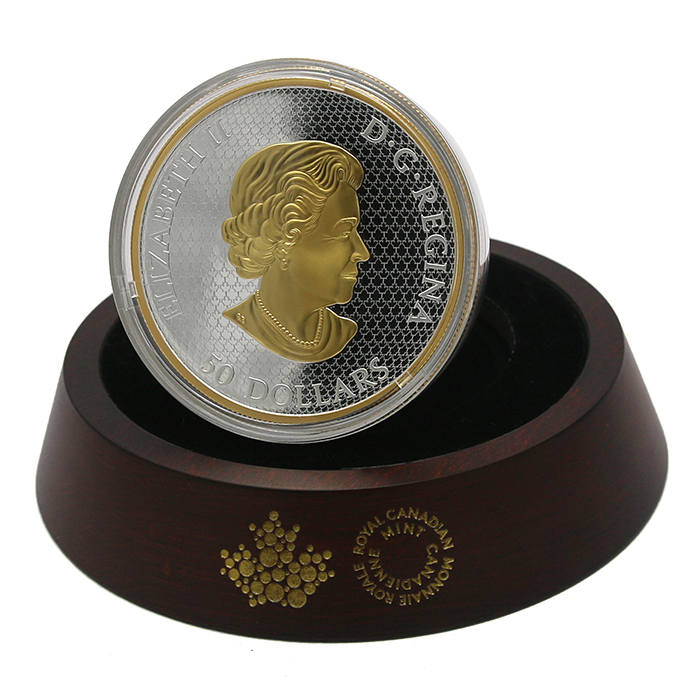 Stříbrná pozlacená mince 5 Oz Sváteční dárky 2022