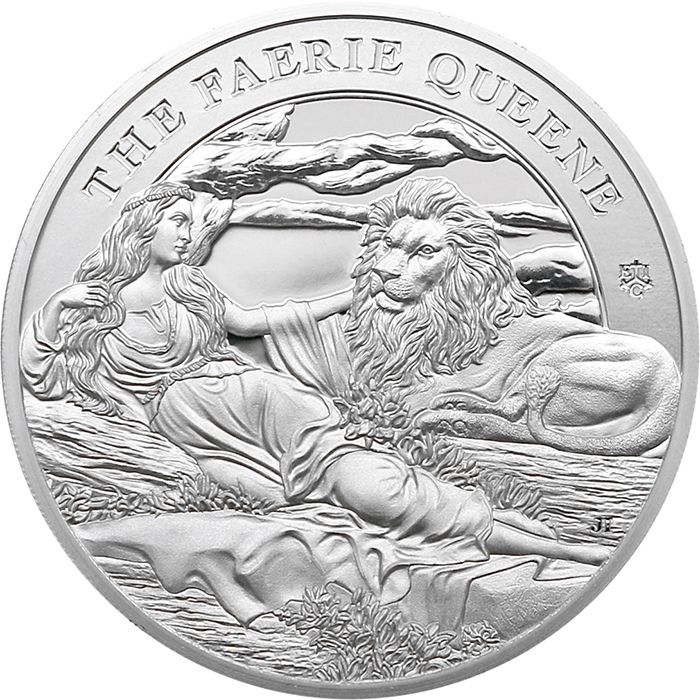 Stříbrná mince The Faerie Queene - Una & Lion 1 Oz 2023 Proof