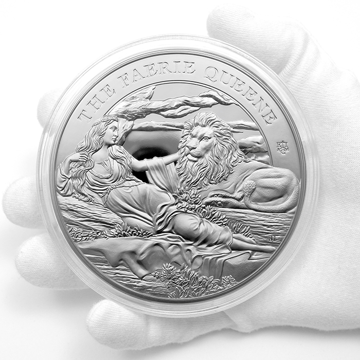 Strieborná minca 1 kg The Faerie Queene - Una & Lion 2023 Proof