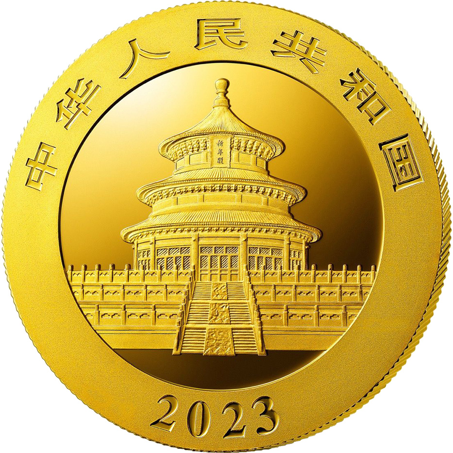 Zlatá investičná minca Panda 3g 2023