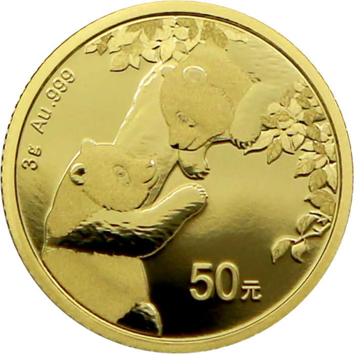 Zlatá investiční mince Panda 3g 2023