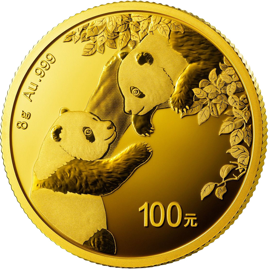 Zlatá investičná minca Panda 8g 2023