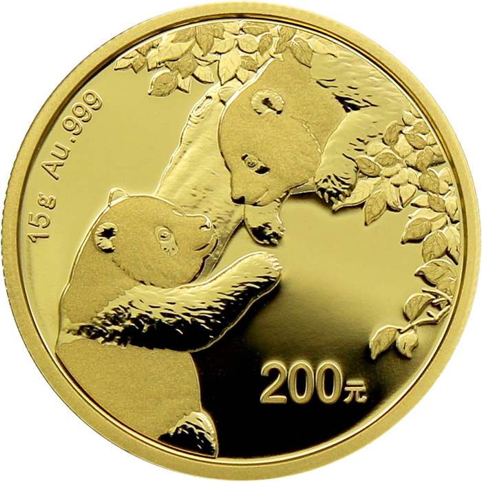 Zlatá investiční mince Panda 15g 2023