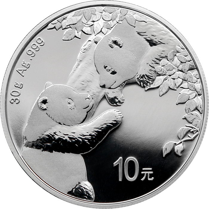 Stříbrná investiční mince Panda 30g 2023