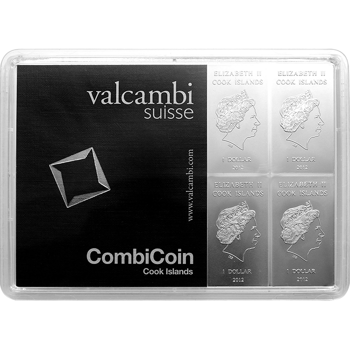Stříbrné investiční mince CombiCoin Valcambi SA 10 x 10g