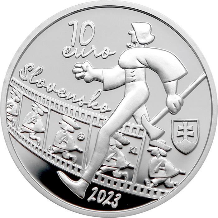 Zadní strana Strieborná minca Viktor Kubal - 100. výročie narodenia 2023 Proof