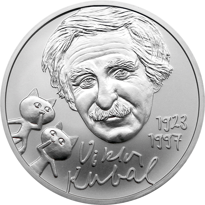 Přední strana Stříbrná mince Viktor Kubal - 100. výročí narození 2023 Standard