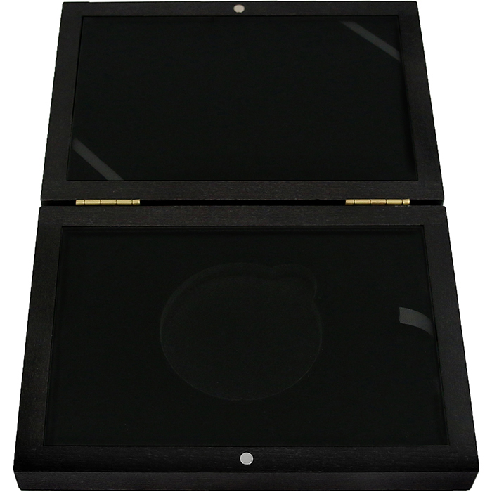 Přední strana Dřevěná krabička na zlaté mince Australian Kangaroo 1 x 1000 gramů