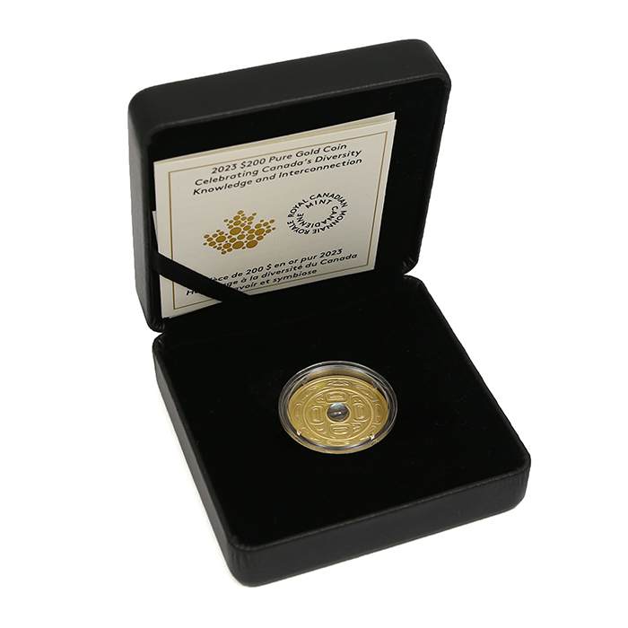 Zlatá mince Oslava rozmanitosti Kanady: Znalosti a propojení 1 Oz 2023 Proof
