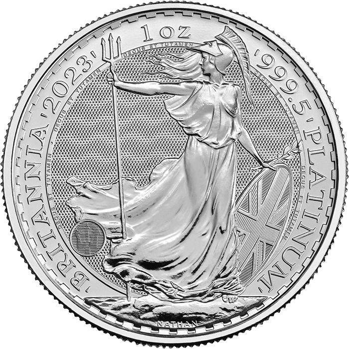 Platinová investiční mince Britannia 1 Oz Král Karel III.